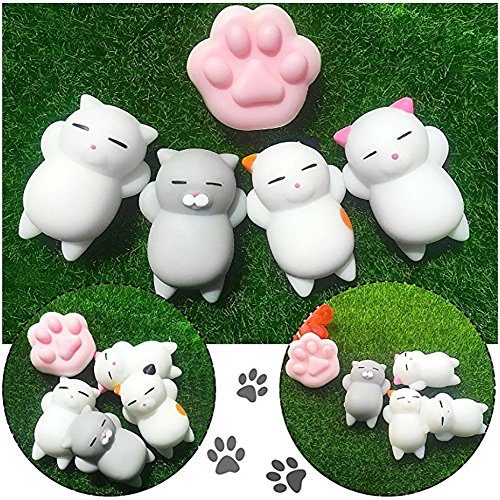 Yakiki Squishy Kawaii (Paquete de 16) | Tiernos squishies de Animales Que recuperan su Forma Lentamente | Gatos, Panda, Cerdos, Conejos | Divertidos, Coloridos, de Silicona no tóxica