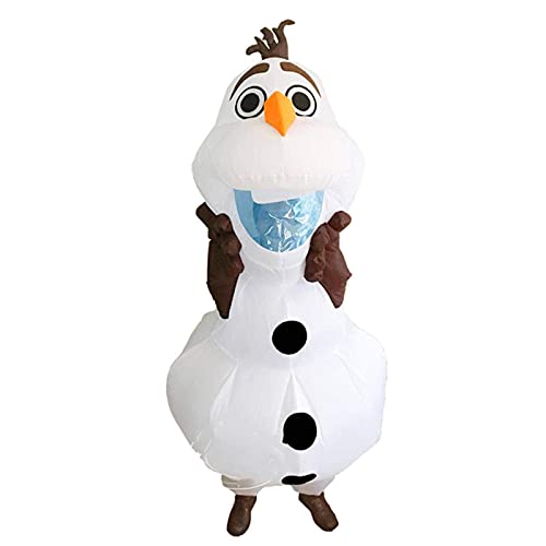 ykop Olaf Disfraz de muñeco de nieve para mujeres, hombres y adultos, Halloween, hinchable, Navidad, Blowup, Anime, Cosplay, disfraz de cosplay