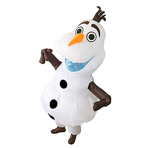 ykop Olaf Disfraz de muñeco de nieve para mujeres, hombres y adultos, Halloween, hinchable, Navidad, Blowup, Anime, Cosplay, disfraz de cosplay