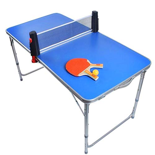 YLJYJ Mini Juego de Mesa Plegable de Ping Pong, Mesa Multiusos para Uso en Interiores y Exteriores, Mesa de Ping Pong compacta con fácil fijación y (Deportes)