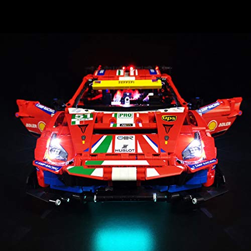 Yovso Juego de iluminación LED para Lego 42125 Technic Ferrari 488 GTE (sólo luces LED, no LEGO)