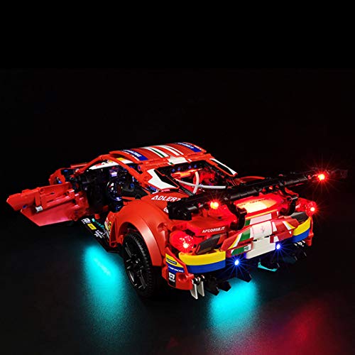 Yovso Juego de iluminación LED para Lego 42125 Technic Ferrari 488 GTE (sólo luces LED, no LEGO)