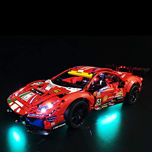 Yovso Juego de iluminación LED para Lego 42125 Technic Ferrari 488 GTE (sólo luces LED, no LEGO)