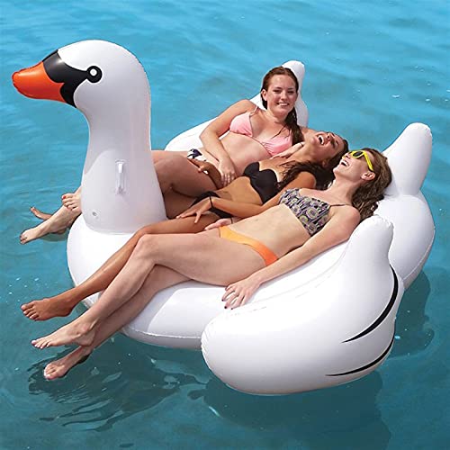 yqs Hamaca de Agua Anillo de natación Inflable Gigante Swan Pool Pool Natación Anillo Fiesta de Vacaciones Diversión Diversión Islas de Juguetes (Color : Adults)