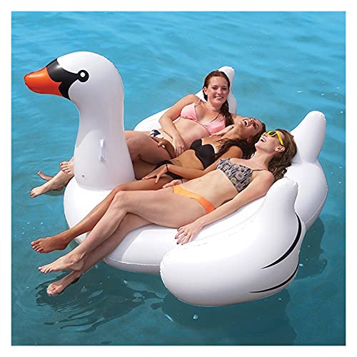 yqs Hamaca de Agua Anillo de natación Inflable Gigante Swan Pool Pool Natación Anillo Fiesta de Vacaciones Diversión Diversión Islas de Juguetes (Color : Adults)