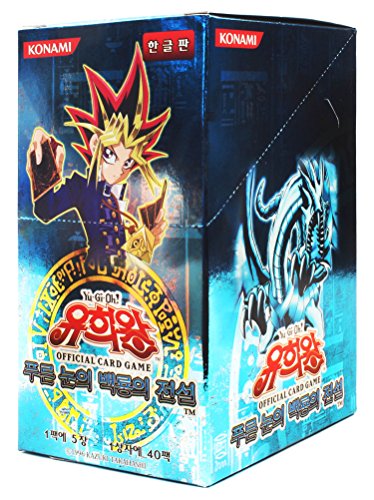 Yu-Gi-Oh! Konami Yugioh Cartas Booster Pack Caja TCG OCG 200 Cartas Leyenda del Dragón Blanco de Ojos Azules Corea Ver