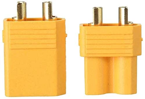 YUNIQUE ESPANA 10 Piezas (5 Pares) Conector XT30 Cubren Macho/Hembra para RC Motor de Batería de Lipo, Color Amarillo