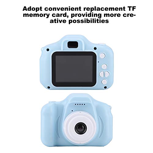 Yunir Mini portátil HD 1080P Cámara de Fotos/Video Digital para niños Cámara de Juguete para Viajes al Aire Libre Buenos Regalos para niños KDS con Pantalla a Color IPS de 2.0 Pulgadas(Azul)