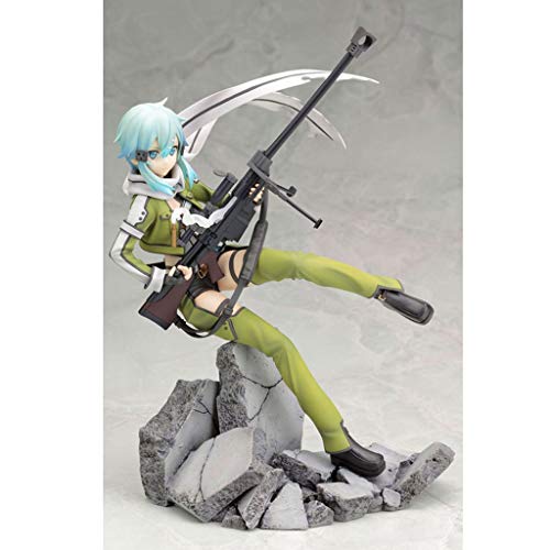 Yuxunqin Sword Art Online Anime GGO Asada Shino PVC Figure Vinyl Figure Figura de acción