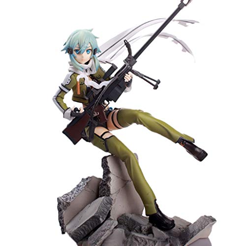 Yuxunqin Sword Art Online Anime GGO Asada Shino PVC Figure Vinyl Figure Figura de acción