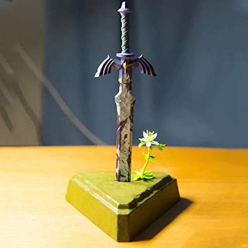 Yvonnezhang 26 cm The Legend of Zelda Breath of The Wild Master Sword Skyward Sword PVC Figuras de acción Juguetes Figura de Anime Juguetes para niños Regalos