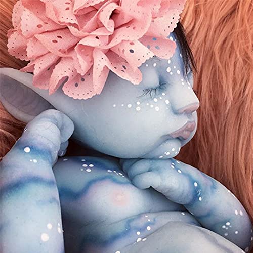 YXX Reborn Realistas Baby Doll Muñecas Silicona para Bebés Muñeca Material Vinilo Muñeca Real Reborn Muñeca Recién Nacida Suave Niño Cumpleaños Festival Regalo,50cm