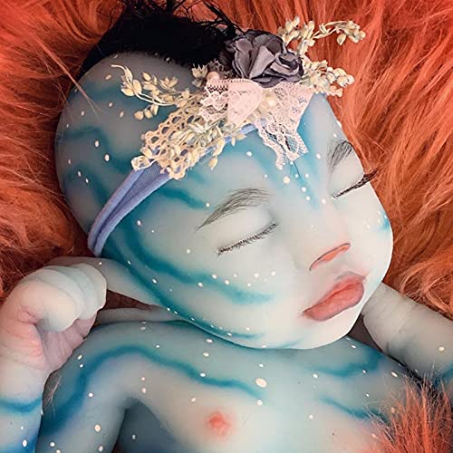 YXX Reborn Realistas Baby Doll Muñecas Silicona para Bebés Muñeca Material Vinilo Muñeca Real Reborn Muñeca Recién Nacida Suave Niño Cumpleaños Festival Regalo,50cm