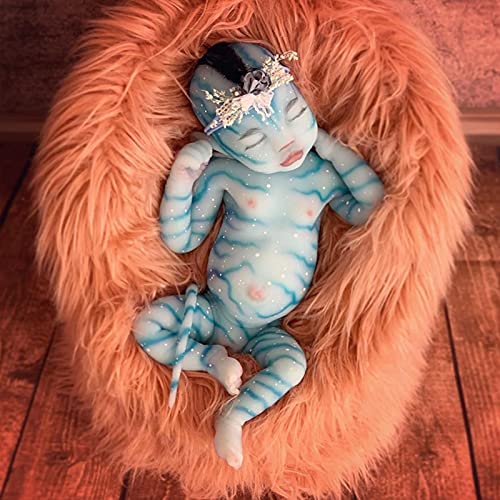 YXX Reborn Realistas Baby Doll Muñecas Silicona para Bebés Muñeca Material Vinilo Muñeca Real Reborn Muñeca Recién Nacida Suave Niño Cumpleaños Festival Regalo,50cm