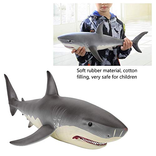 Zerodis Simulación De Tiburón Shark Model Toy, Simulation Great White Shark Figure Modelo Wild Marine Ocean Creatures Animal Toy Regalo para niños