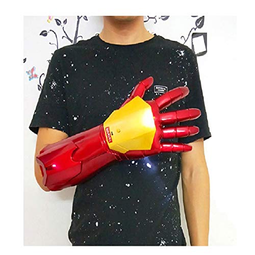 ZHANGH Guantes Iron Man Talking Brilla Usable Puntales Modelo De Juguete