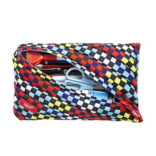 ZIPIT Fresh Colorz Twister - Estuche Grande con diseño de Bandera de Carreras