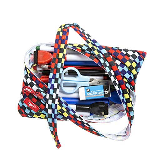 ZIPIT Fresh Colorz Twister - Estuche Grande con diseño de Bandera de Carreras