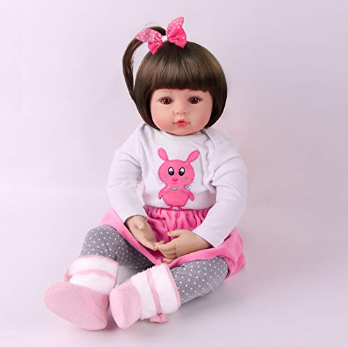 ZIYIUI 20 Pulgadas 50 cm Muñecas Reborn Suave Vinilo de Silicona Reales Recien Nacidos Toddler Niño Realista Dolls Muñecos Reborn Originales Bebe Reborn Verdadero