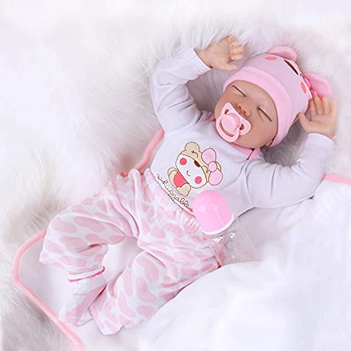 ZIYIUI 22 '' 55Cm Reborn Doll Muñecas Reborn Baby Muñeca Reborn Muñecas Bebe Juguete De Regalo