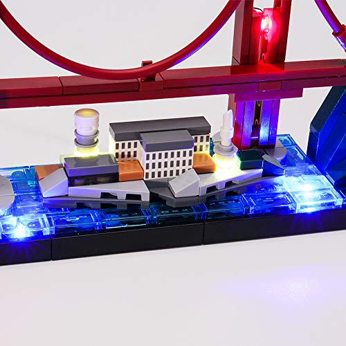 ZJJ Iluminación De Fondo Compatible con Lego 21043 - Juego De Luces LED para (Arquitectura De San Francisco) Building Blocks, (No Incluido El Modelo)