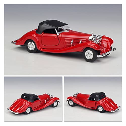 ZLZBF 1:36 para Mercedes Benz 1936 500K Modelo Aleación De Coche De Fundición A Presión De Metal Vehículos De Juguete Regalos Vehículos Simulados Favoritos (Color : Black)