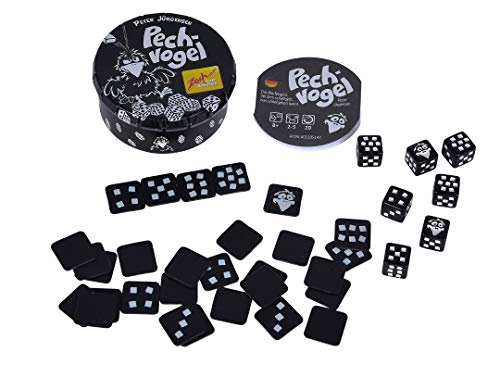 Zoch 601105147 Pechvogel - El Popular Juego de Dados en Caja de Metal, Juego de la Mala Suerte en diseño Miniatura, a Partir de 8 años (versión en alemán)