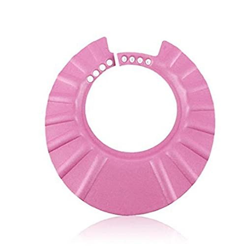 Zonster 1pc Baby Shampoo Baño De Ducha De Protección De Baño del Casquillo del Visera del Sombrero Ajustable para Niño del Bebé Niños De Los Niños (Rosa)