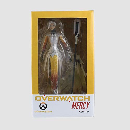 Zqcay Estatua De Anime Figura De Anime Modelo De Personaje De Anime Muñecas Anime Modelo PVC Figura De Acción Coleccionables Juguete Adultos Y Fanáticos del Anime,Ángel De Overwatch De 20Cm