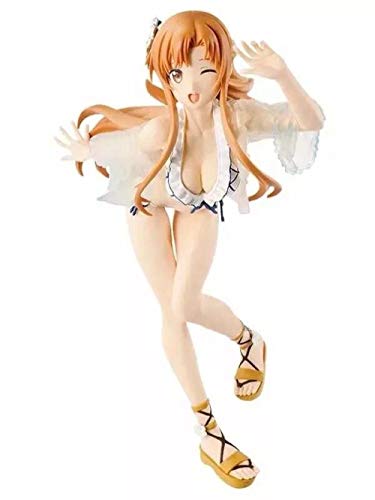 Zqcay PVC De Modelo Coleccionable Estatua PVC De Modelo Coleccionable Estatua PVC De Modelo Coleccionable Estatua Figurine Coleccionables Decoración De,Yuki Asuna Bañador Asuna 21Cm