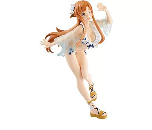 Zqcay PVC De Modelo Coleccionable Estatua PVC De Modelo Coleccionable Estatua PVC De Modelo Coleccionable Estatua Figurine Coleccionables Decoración De,Yuki Asuna Bañador Asuna 21Cm