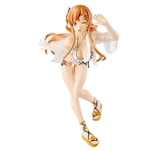 Zqcay PVC De Modelo Coleccionable Estatua PVC De Modelo Coleccionable Estatua PVC De Modelo Coleccionable Estatua Figurine Coleccionables Decoración De,Yuki Asuna Bañador Asuna 21Cm