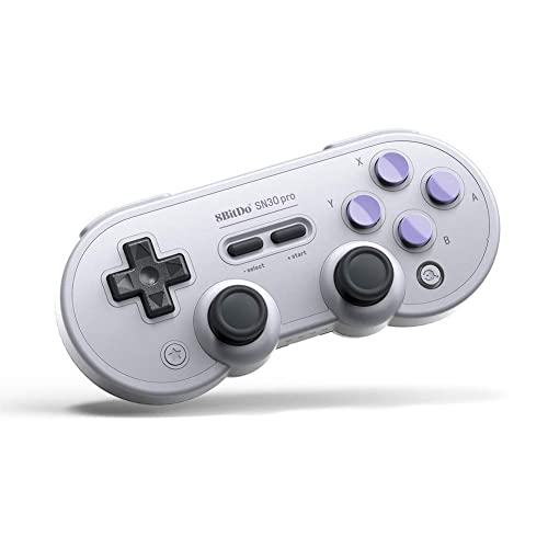 ZRMV Interruptor de controlador Gamepad, consola de juegos retro, Gamepad inalámbrico 2.4G, auricular Gamepad de carga, joystick inalámbrico controlador, gris claro, gris claro (gris claro)