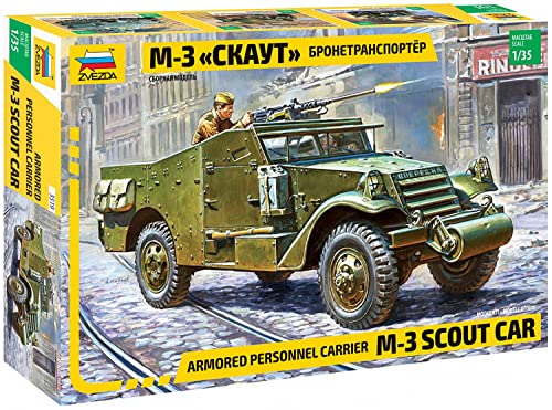 Zvezda Z3519 M3 Scout Car Model Kit 1:35