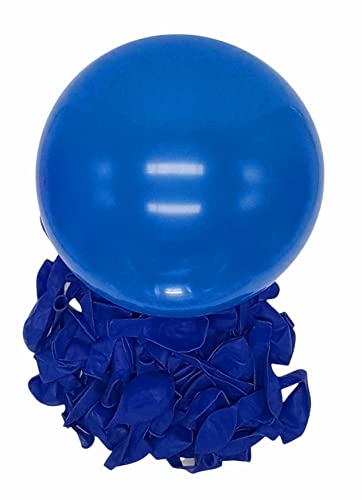 100 globos azul intenso de 12 pulgadas perfectos para decoraciones elegantes, bodas, fiestas de cumpleaños, bautizos (azul)