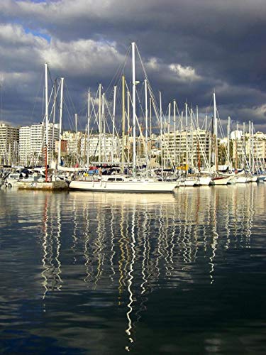 100/300/500/1000 piezas juego de rompecabezas juguetes para niños adultos,Marina En La Ciudad De Palma De Mallorca  Juguetes educativos Decoración del hogar pintura