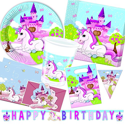 12-piezas Kit de invitación Unicornio para Cumpleaños Niños o Fiesta motos con 6 Tarjetas invitación y 6 Sobres niños cumpleaños fiesta Invitaciones Tarjetas Unicornio Niña Mundo de ensueño Candado