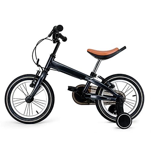 14 Pulgadas Bici Infantiles Bicicleta NiñOs con Ruedas Auxiliares ElevacióN Trasera Basculante CojíN Suave EPA Frenos Dobles Radios Starburst Adecuado para NiñOs Y NiñAs 4 A 6 AñOs