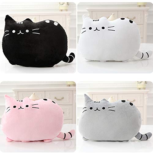 30 * 40cm Almohada de Gato Kawaii con algodón PP Dentro de Galletas Juguetes para niños Muñeca Juguetes de Peluche para bebés Funda de cojín Grande Regalo para Amigos niños 40x30cm Rosa