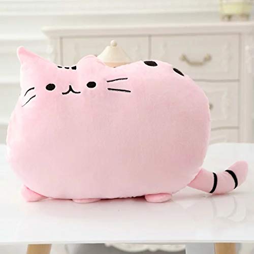 30 * 40cm Almohada de Gato Kawaii con algodón PP Dentro de Galletas Juguetes para niños Muñeca Juguetes de Peluche para bebés Funda de cojín Grande Regalo para Amigos niños 40x30cm Rosa