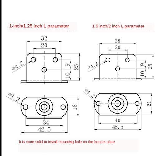 4 Unids 1.5 "Caster De Muebles, L Muebles De Inserción Ruedas De Goma Suave Caster, Rueda De Rodillo De Plata Para Cama De Cuna De Bebé Accesorio Para El Hogar ( Color : With brake , Size : 1.5 Inch )