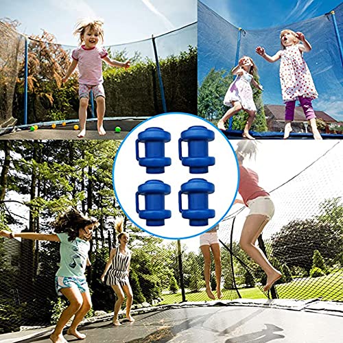 8 Piezas Tapas de Trampolín, Tapas para Los Extremos de la Cama Elástica, Tapa de Trampolín Azul, Tapas de Poste de Trampolín, 25 MM, Adecuado para Accesorios de Trampolín