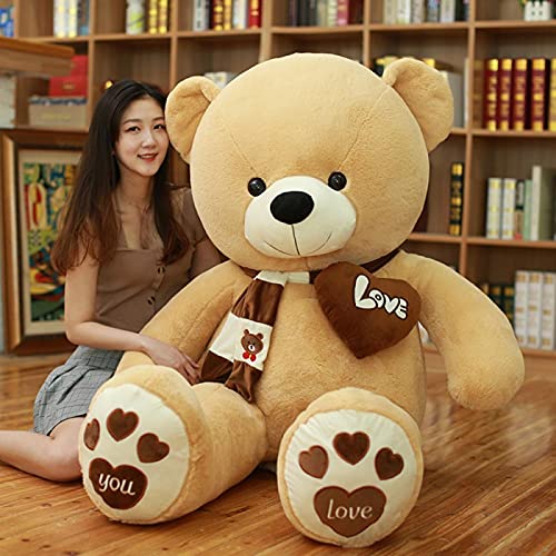 80-100cm 1m Lleno Gigante Osos de Peluche Grandes Animales de Peluche Juguetes Fiesta Rosa Regalo de cumpleaños para niños Almohada Muñecas Peluches de Peluche 100CM D