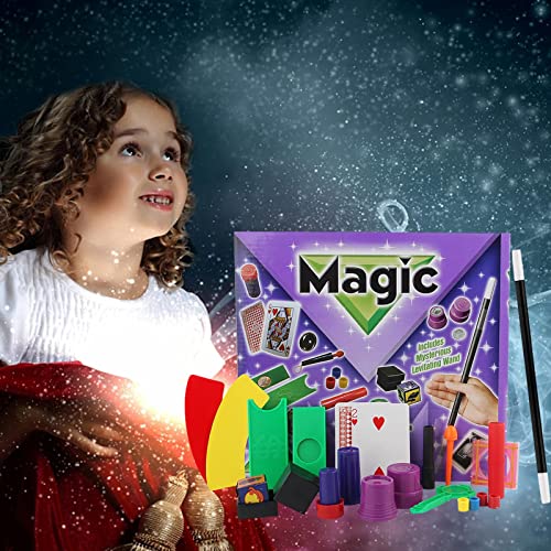 Ablerfly Kit de Trucos de Magia, Juego de Magia para niños, Trucos de Magia, niños y niñas Mayores de 6 años, Incluido un Juguete de Varita mágica para Rendimiento mágico