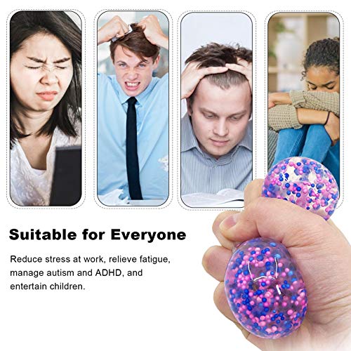 AIKY Squeeze Ball Fidget Toy, Stress Ball para niños y Adultos, Divertidos y Suaves Juguetes sensoriales para Autismo, Terapia de Manos para aliviar la ansiedad, Relajante