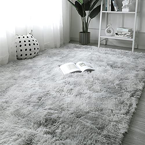 Alfombra Alfombra de felpa para sala de estar Alfombra mullida Cuarto de cama Grueso Alfombras Suelo Gris suave alfombras corbata Teñido Velvet Niños Mat Salón ( Color : Style04 , Size : 60x120cm )