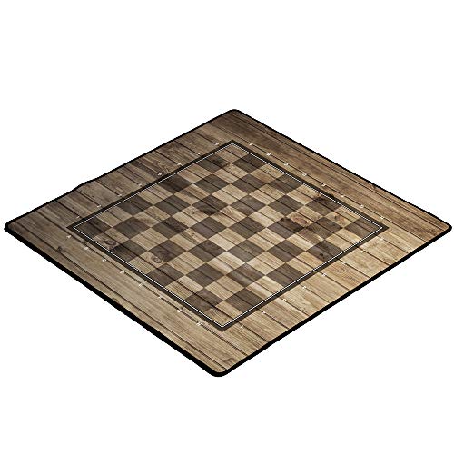 Alfombra de ajedrez Madera 40 x 40 cm Deslizamiento - Antideslizante - Immersion