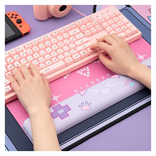 Alfombrilla de ratón Lindo gato oreja grande alfombrilla de ratón computadora escritorio escritorio escritorio gran jugador mousepad rosa niña dibujos animados kawaii accesorios de juego Alfombrilla d