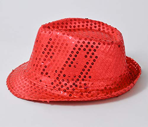 Alsino - Sombrero de lentejuelas brillantes, ideal para discoteca y fiesta