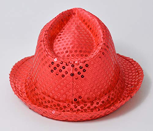 Alsino - Sombrero de lentejuelas brillantes, ideal para discoteca y fiesta